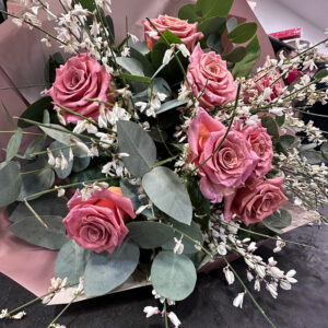 Bouquet di rose rosa