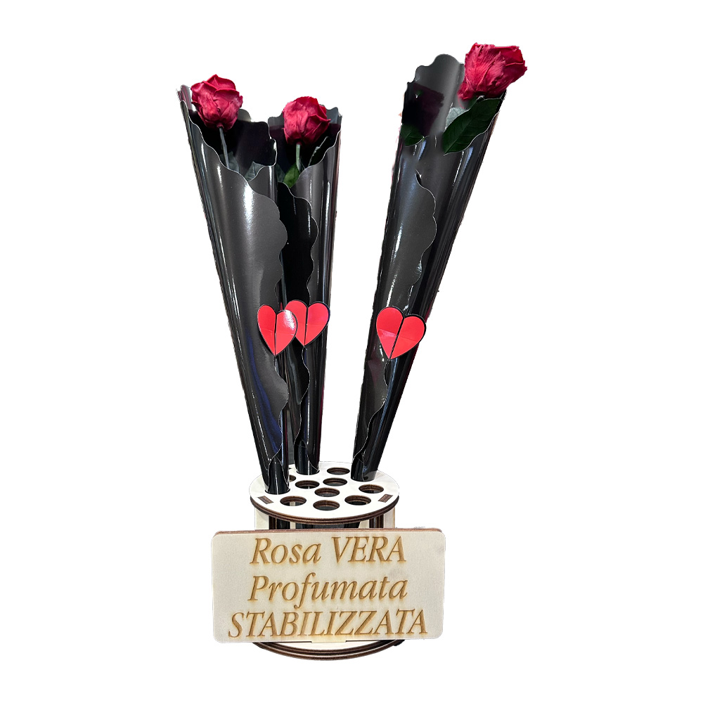 Rosa rossa stabilizzata profumata